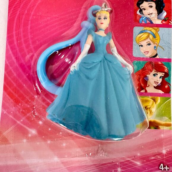 Set 4 Disney Princess Figural Bag Clips Cinderella Snow White Ariel Tinker Bell - Picture 2 of 7